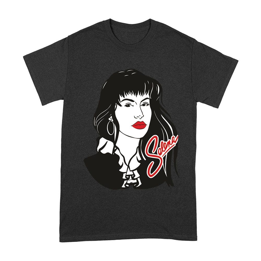 Selt-07_A-Black.jpg Selena Tribute Shirt - Classic Latina Music Icon Tee - 90S Retro Fan Gift Unisex Adult – Viva Party