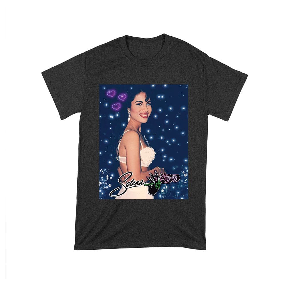 Selt-12_T-Black.jpg Selena Portrait Shirt - Timeless Latina Music Icon Tee - 90S Retro Fan Tribute Unisex Toddler – Viva Party