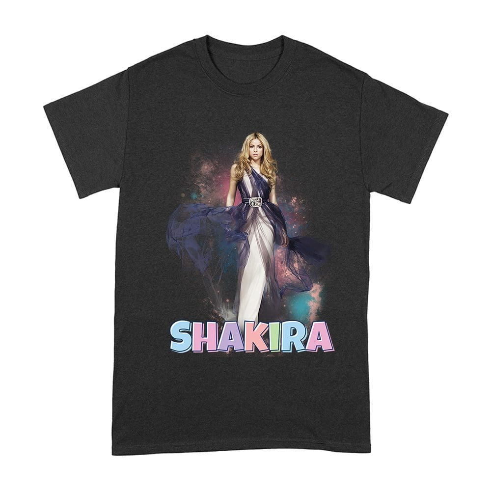 Skr-02_A-Black.jpg Shakira Retro Pop Diva Art - Vibrant Music Queen Design For True Fans Unisex Adult – Viva Party