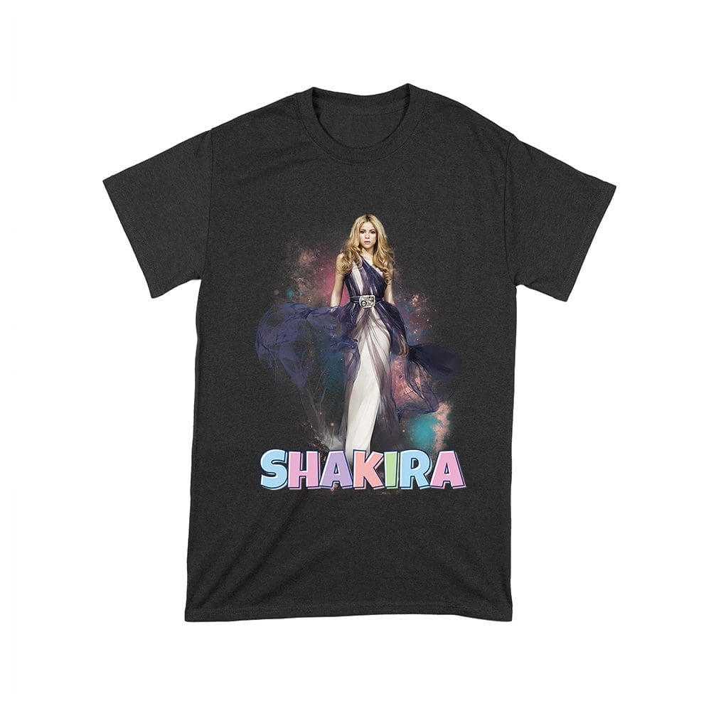 Skr-02_T-Black.jpg Shakira Retro Pop Diva Art - Vibrant Music Queen Design For True Fans Unisex Toddler – Viva Party