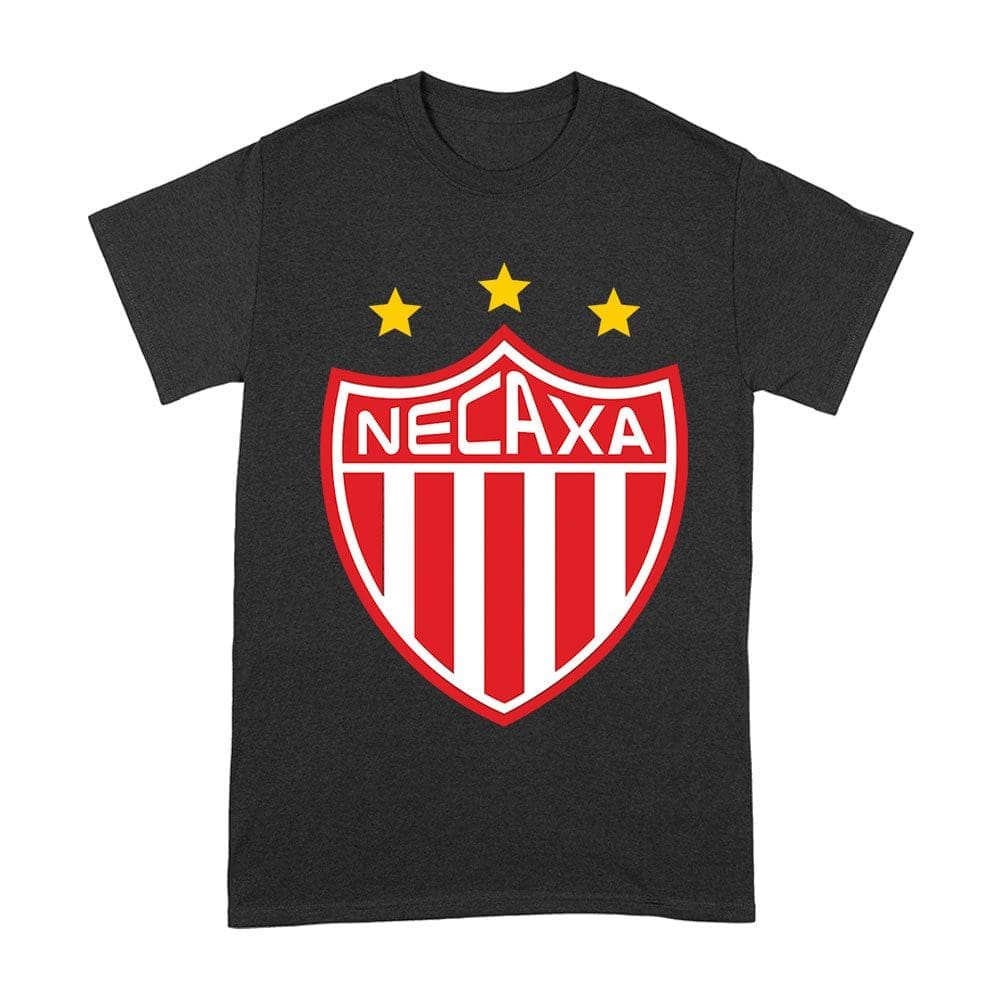 Soct-06_A-Black.jpg Necaxa Soccer T-Shirt Fierce Football Club Spirit Mexico Futbol Passion Unisex Adult – Viva Party