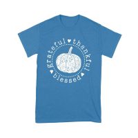 Grateful Thankful Blessed T-Shirt with Pumpkin Design