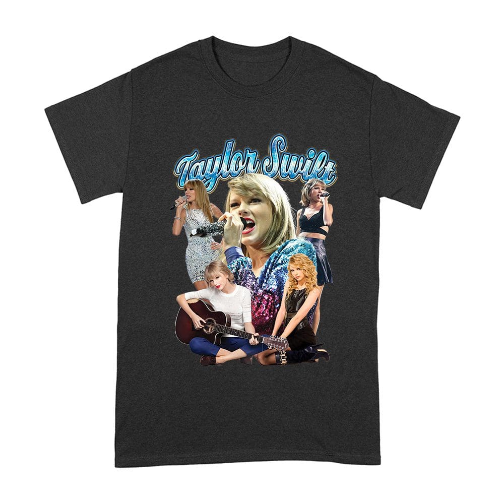 Tls-06_A-Black.jpg Taylor-Swift Singing Moments Collage Graphic T-Shirt Unisex Adult – Viva Party