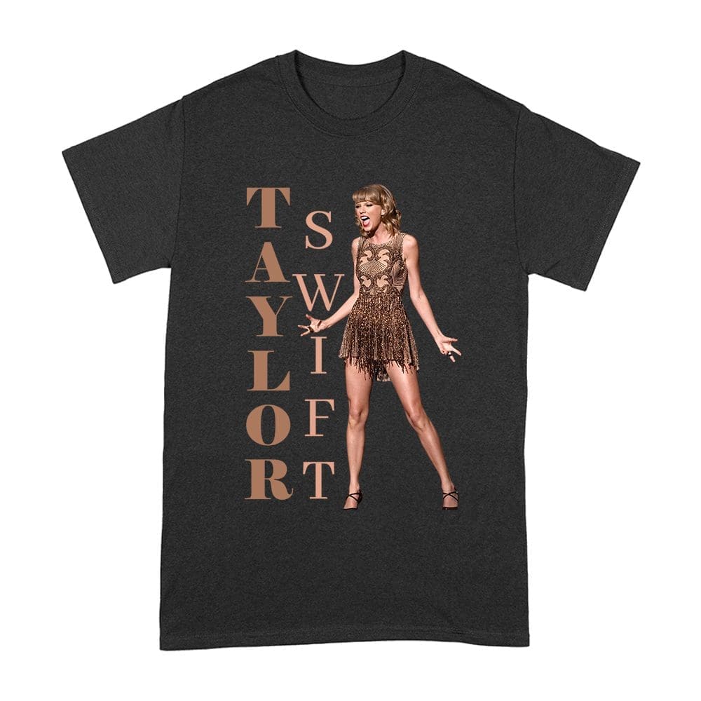 Tls-08_A-Black.jpg Taylor-Swift Bold Letters With Chic Pose T-Shirt Unisex Adult – Viva Party