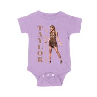 Taylor-Swift Bold Letters with Chic Pose T-Shirt Unisex Baby Jersey