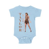 Taylor-Swift Bold Letters with Chic Pose T-Shirt Unisex Baby Jersey