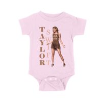 Taylor-Swift Bold Letters with Chic Pose T-Shirt Unisex Baby Jersey