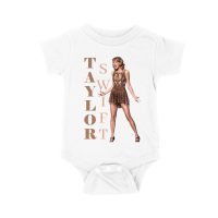 Taylor-Swift Bold Letters with Chic Pose T-Shirt Unisex Baby Jersey