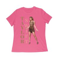 Taylor-Swift Bold Letters with Chic Pose T-Shirt Women Relaxed