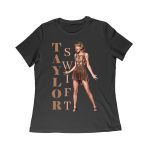 Taylor-Swift Bold Letters with Chic Pose T-Shirt Women Relaxed – Viva Party