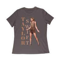 Taylor-Swift Bold Letters with Chic Pose T-Shirt Women Relaxed