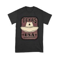 Texas USA Cowboy Hat Design - Vintage Western Style T-Shirt for Texas Pride and Souvenir Lovers Unisex Youth – Viva Party
