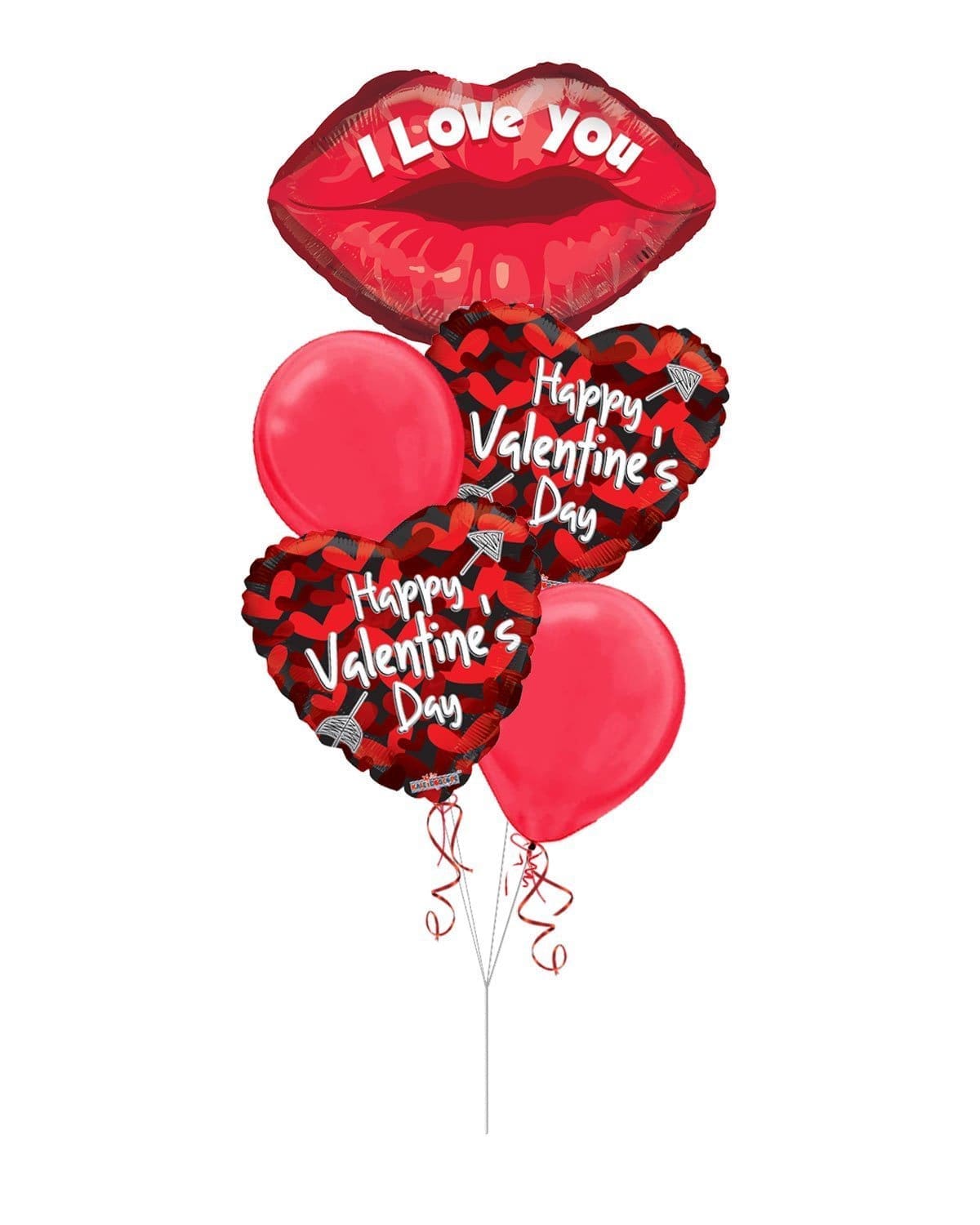 Vd-05-S2-1.Jpg I Love You Happy Valentine'S Day Balloon Bouquet - Viva Party (5 Balloons) – Viva Party