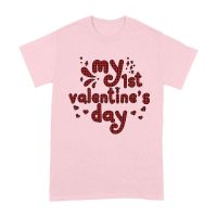 My 1st Valentine's Day T-Shirt ? Adorable Baby Valentine's Outfit, Cute First Love Gift Unisex Adult