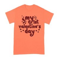 My 1st Valentine's Day T-Shirt ? Adorable Baby Valentine's Outfit, Cute First Love Gift Unisex Adult