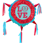 Valentine's Day Pinata, Happy Valentine, Te Amo, I Love You Drum Pinata 24 Inch – Viva Party
