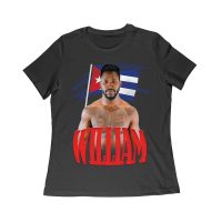 William Scull Cuba Flag T-Shirt - Patriotic Boxing Fan Tee for Cuban Pride and Fight Night Energy Women Relaxed – Viva Party
