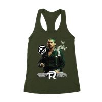111-xpantia Fuerza Regida ? Urban Latino Band Graphic T-Shirt Design Women's Racerback Tank Top