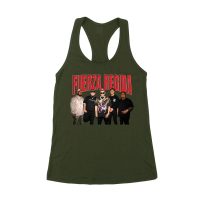 111-xpantia Fuerza Regida Team ? Regional Mexican Urban Band T-Shirt Women's Racerback Tank Top